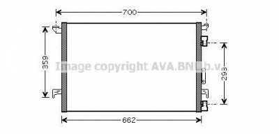 AVA QUALITY COOLING ol5333d -  Конденсатор, кондиционер